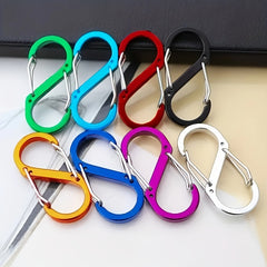 4pcs S-shaped Climbing Buckle Aluminum Alloy Backpack Lock Buckle