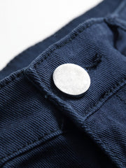 Men's Slim Fit Cargo Navy Jeans