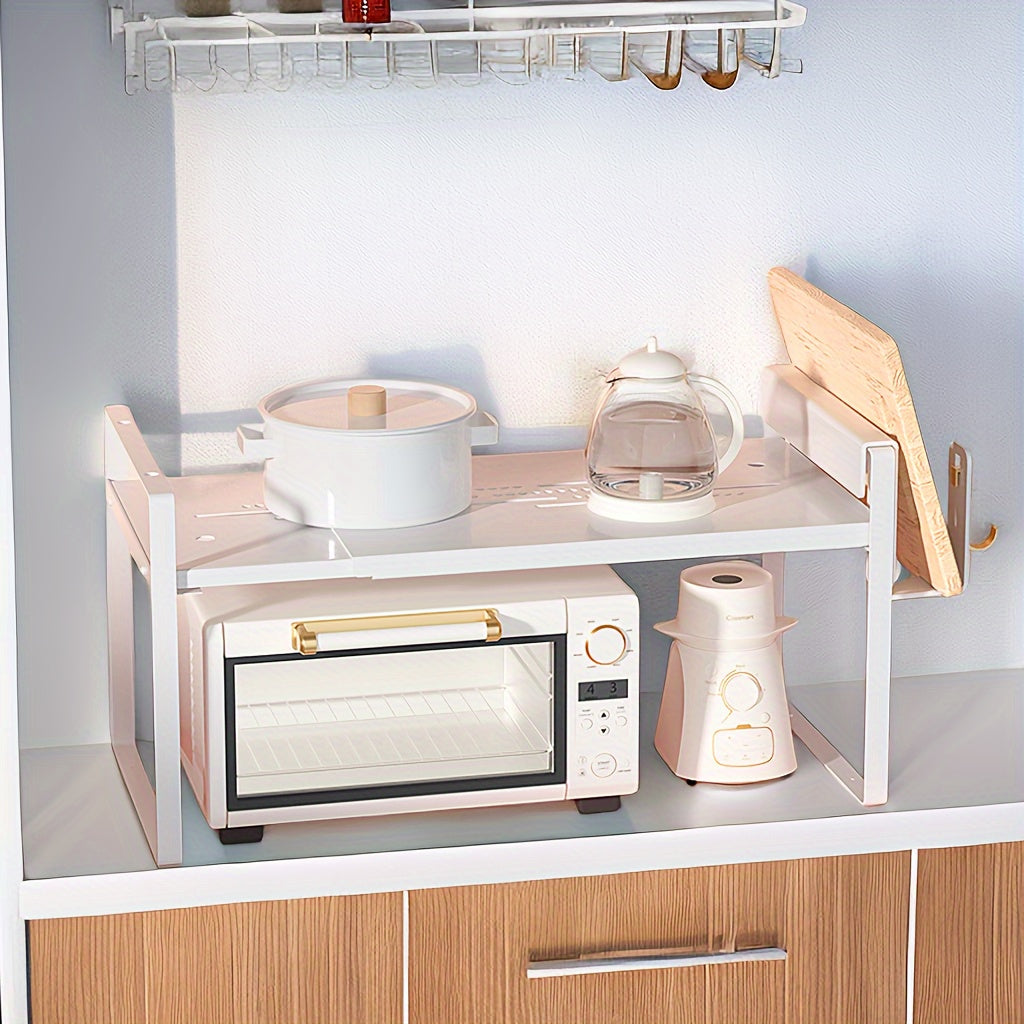 Expandable Storage Racks for Kitchen Bathroom Pantry Countertops