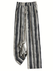 Tie Dye Wide Leg Pants Vintage Drawstring Waist Pants