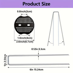 100pcs Landscape Nail Sets 50 Galvanized Garden Nails And 50 Washers Size 11