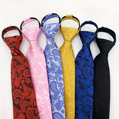 Business Wedding Classic Zipper Necktie For Men