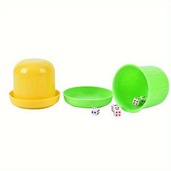Polyhedral Dice Shaker Set with 5 Dices for Drinking Board Game