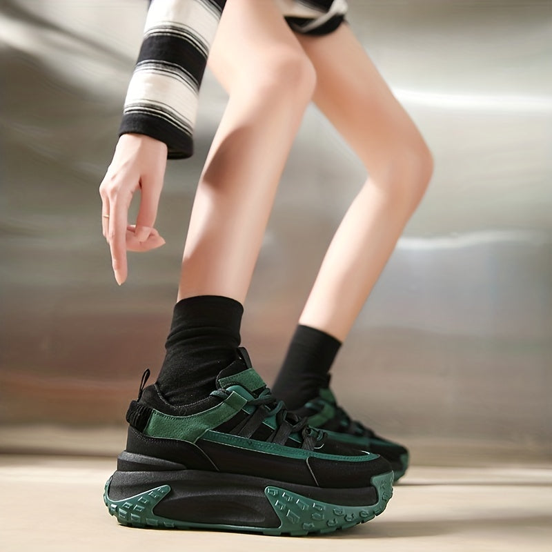 Women's Chunky Sneakers Height Increased Casual Dad Shoes