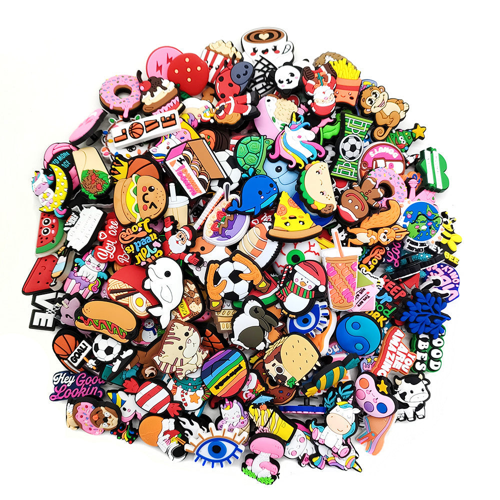 Assorted Funny Shoe Charms Decoration - 101pcs