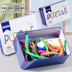 Educational Puzzle Blocks Alphabet Matching Game