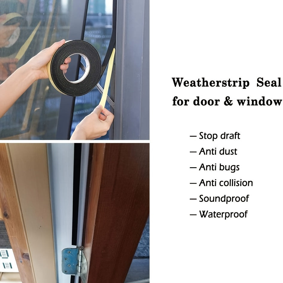 16FT Door Weather Stripping 3.5 Inch W X 1/4 Inch T - Soundproof Seal Strip