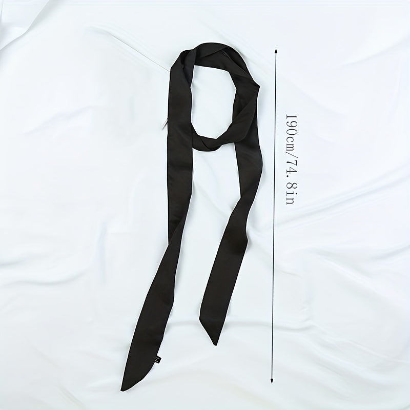 Long Ribbon Scarf Classic Skinny Chiffon Neckerchief Twilly Scarf For Women