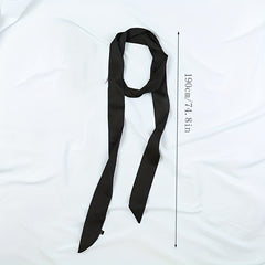 Long Ribbon Scarf Classic Skinny Chiffon Neckerchief Twilly Scarf For Women
