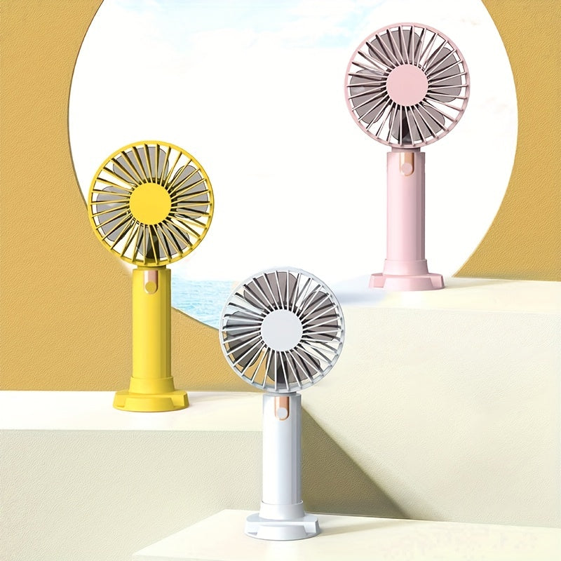 Mini Fan USB Rechargeable 1200mAh Adjustable Small Pocket Fan