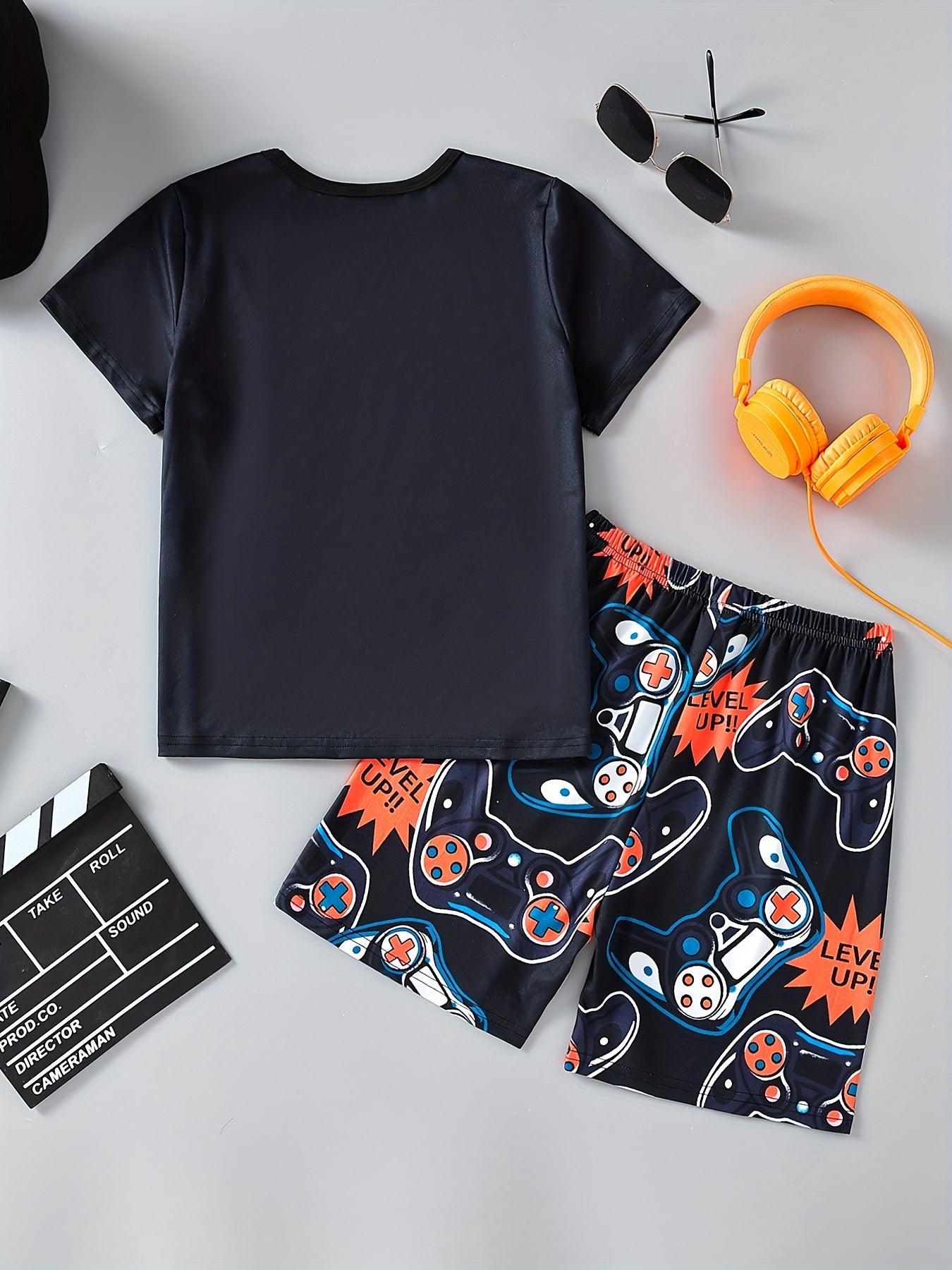 Boys Next Level Gamepad Graphic Outfit for Summer