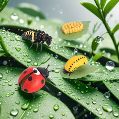 Insect Growth Stages Figurine Ladybug Butterfly Tadpole Frog PVC