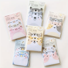 2pcs 90 Sheets Animal Sticky Notes for Office & School