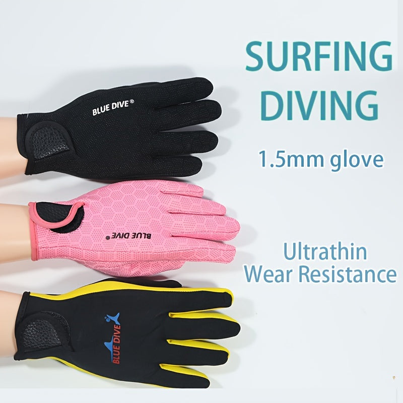 5MM Neoprene Diving Gloves Winter Swimming Anti-slip Adults Snorkeling Surfing