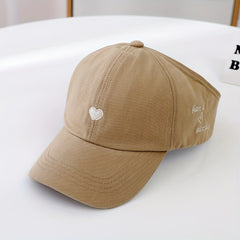 Embroidery Heart Pattern Baseball Cap Children's Empty Top Hat