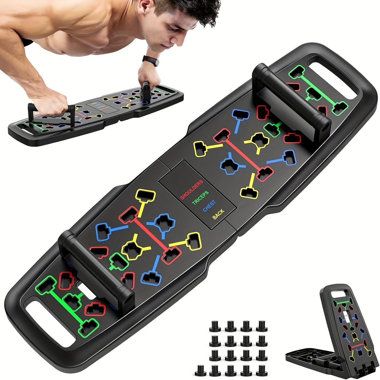 Durable Push Up Board 9 11 Meter Portable Folding Exercise Equipment