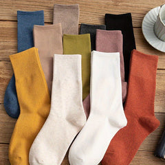 10 Pairs Girls Plain Crew Socks for Kids
