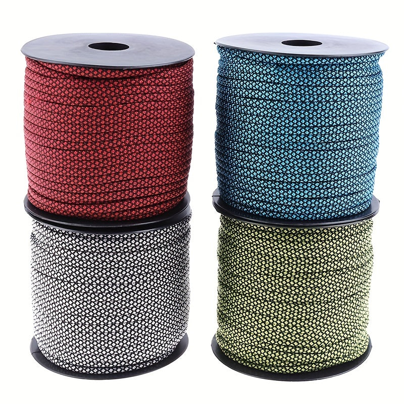 1pc 50m Reflective Guyline Camping Tent Rope 164ft Cord Wire