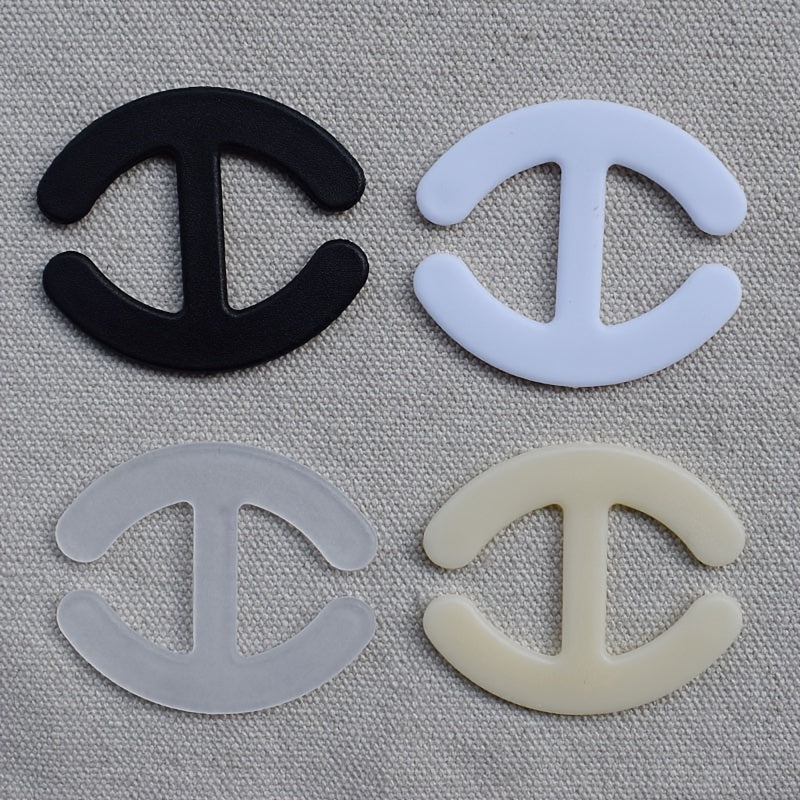 4pcs Bra Straps Control Clips Invisible Buckles Women's Lingerie Accessories