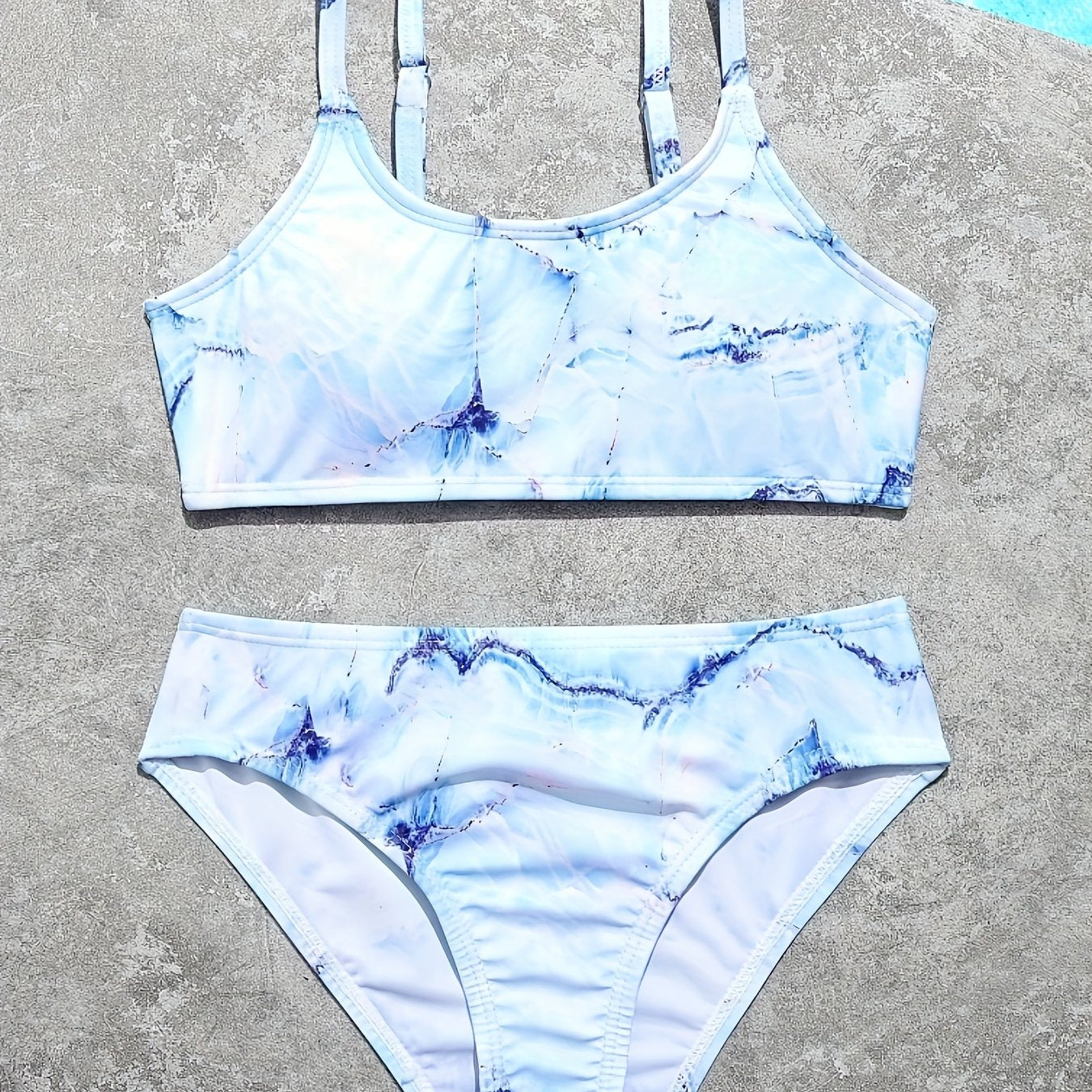 Girls 2pcs Bikini Swimsuit Set Top Comfy Bathing Suit Summer Gift