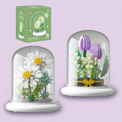 Flowers Building Blocks DIY Feverfew Model Assembled Toy