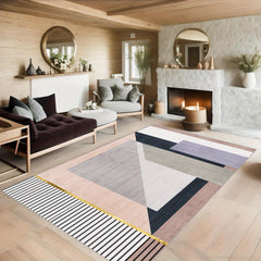 Modern Abstract Non Shedding Area Rug