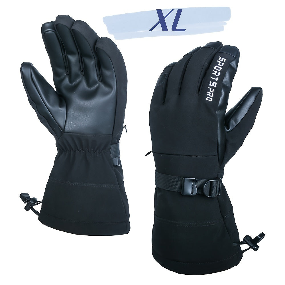 Waterproof Touch Screen Winter Skiing Gloves Unisex Warm Keeping Breathable