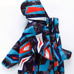 Waterproof Windproof Hooded Reflective Jacket Ski Coat