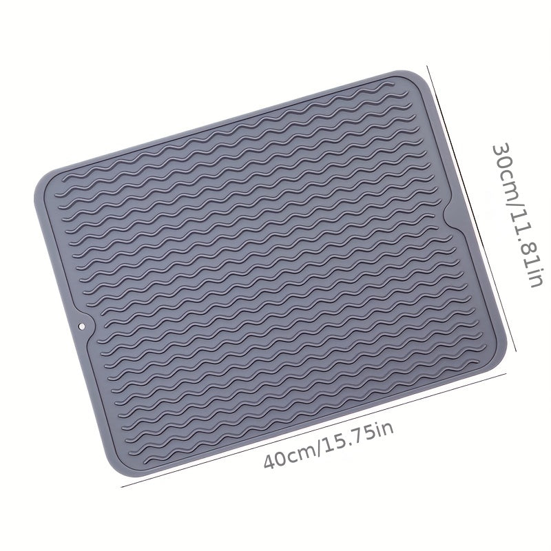 Silicone Dish Drying Mat Anti-slip Coaster Heat-resistant Square Placemat
