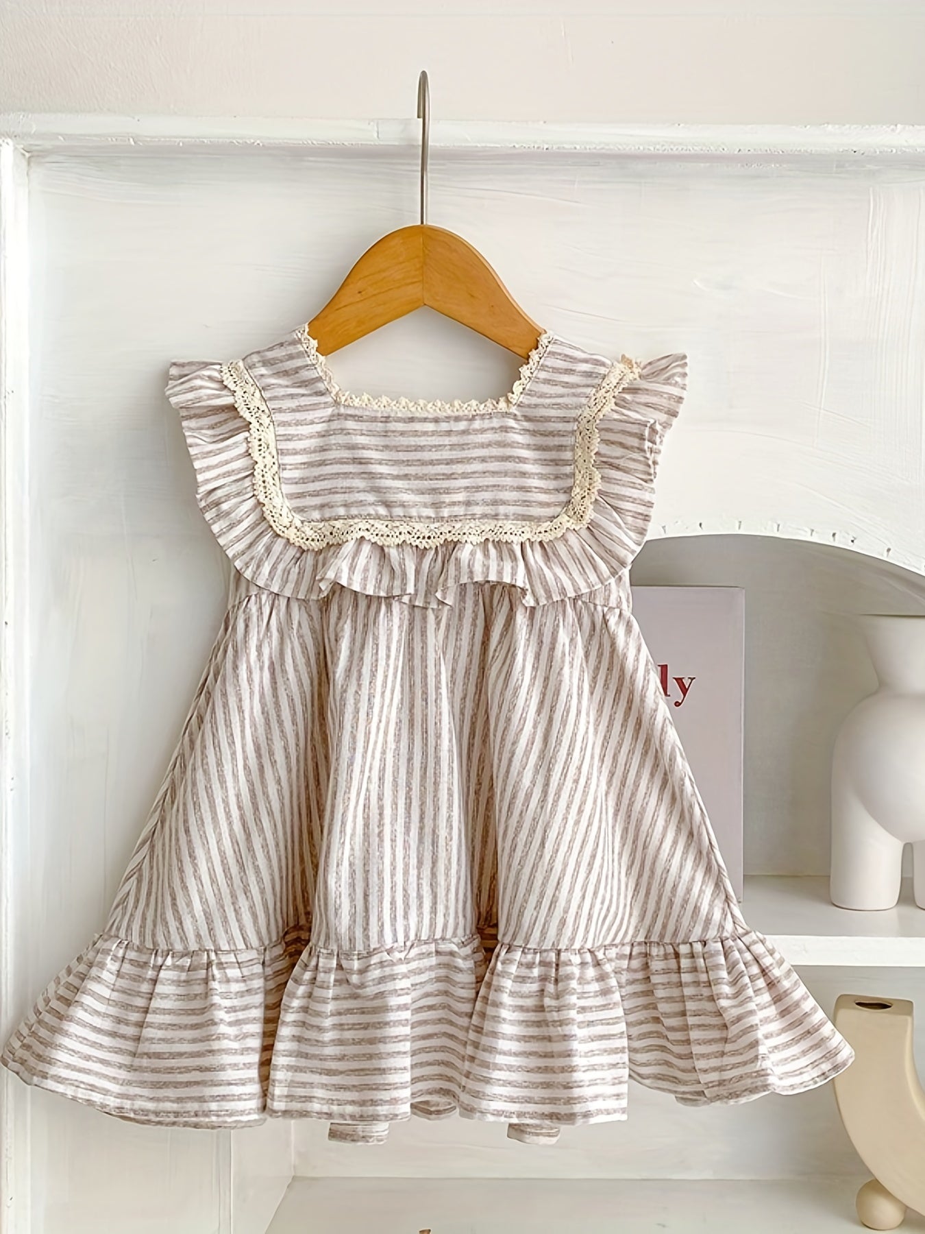 Baby Girls Cotton Princess Dress Ruffle Summer Dress