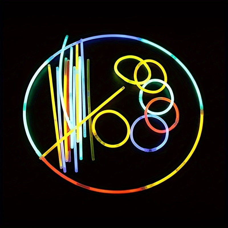 Neon Glow Sticks Bracelets Necklaces for Party