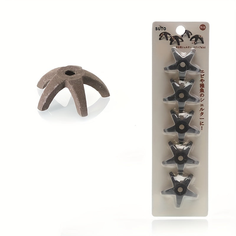 5pcs Mini Starfish Shrimp Home Fish Tank Shelter Cave