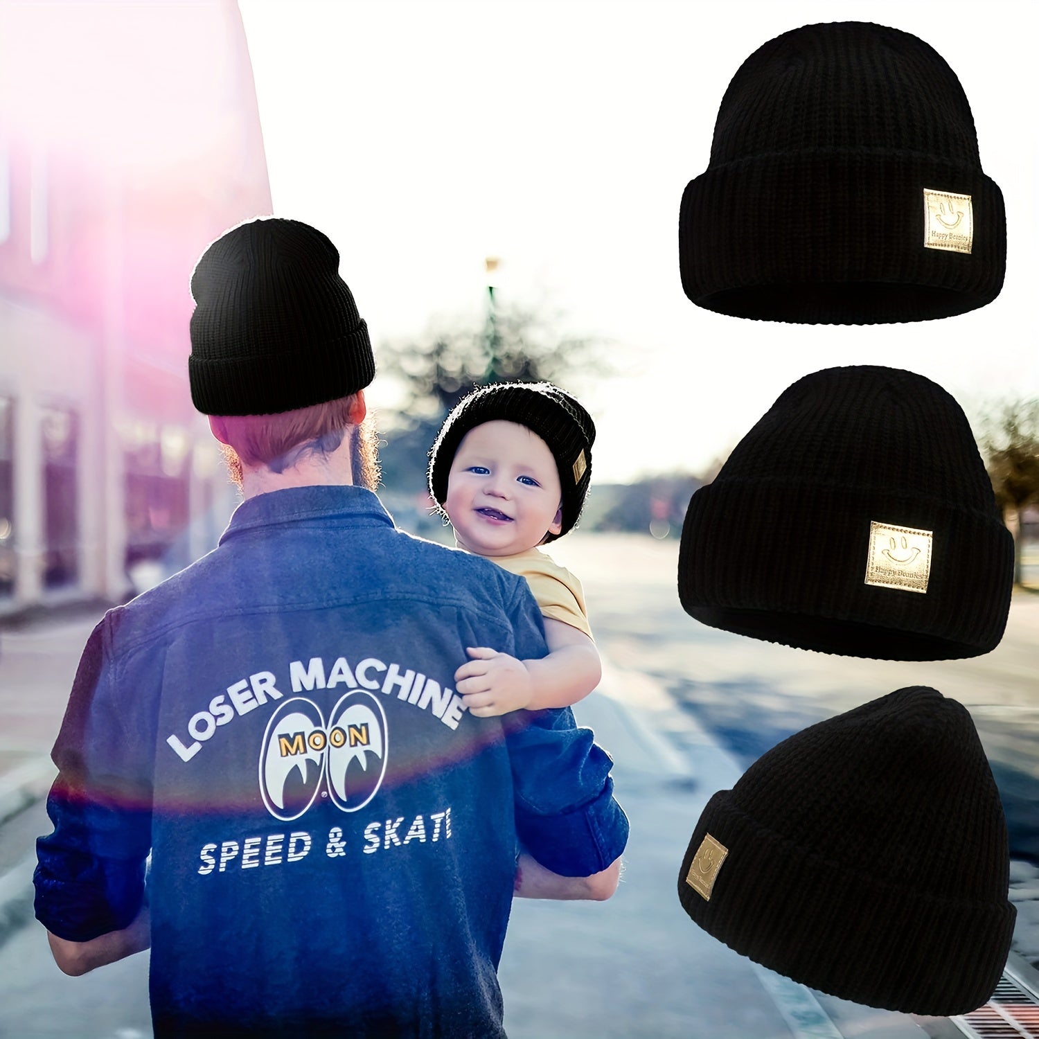 Woven Winter Hats for Baby Boy & Girl 0-3 Years