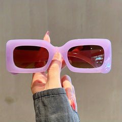 Rectangle Sunglasses For Women Men UV400
