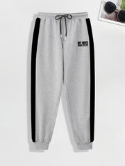 Funny Saying Pattern Print Men's Pants Drawstring Comfy Active Stretch Trousers