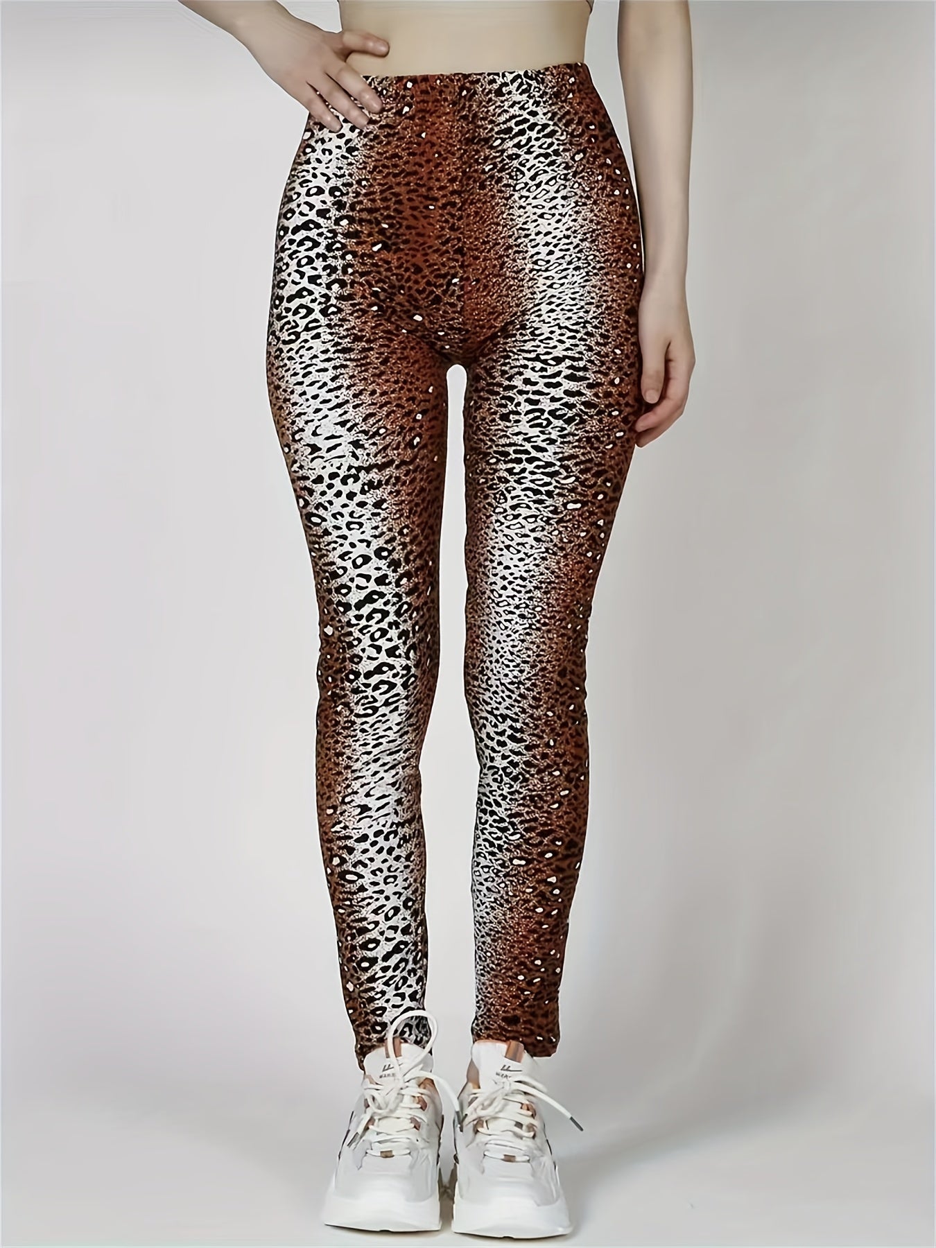 Leopard Print Yoga Leggings High Stretch Fitness Pants
