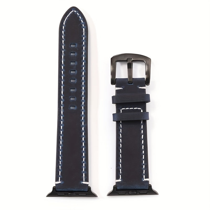 Crazy Horse Leather Iwatch Band Quick Release Retro Italian Cowhide 38-49mm