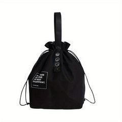 Canvas Drawstring Lunch Box Bag for Student & Office Workers
