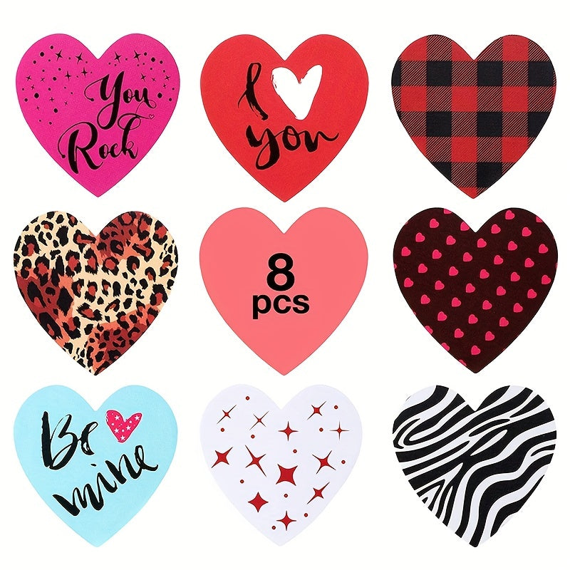 500 Love Stickers Seal Stickers 8 Patterns Gift Decoration Self adhesive Labels