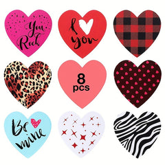 500 Love Stickers Seal Stickers 8 Patterns Gift Decoration Self adhesive Labels