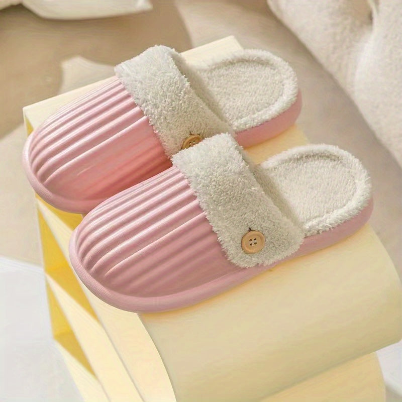 Women's Detachable Lined Slippers Closed Toe Indoor Shoes