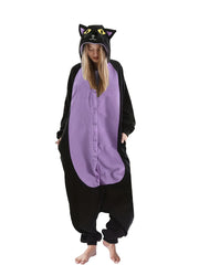 Halloween Cat Pajama Jumpsuit Hooded Lingerie