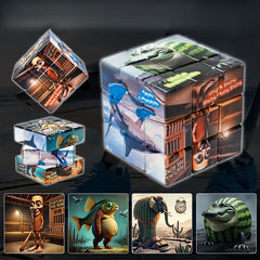 1pc Exotic Style Fun Magic Cube Unique Illustration Durable and Playable