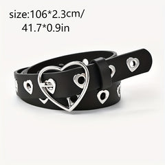 Summer Heart Buckle Jeans Belt for Kids