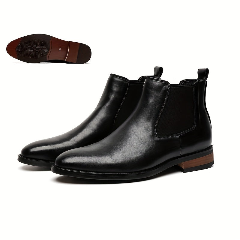 Men's Pointed Toe Chelsea Boots for Outdoor Wear