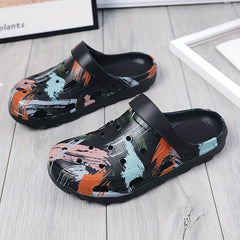 Unisex Lightweight Comfy Clogs Hollow Out Non Slip Garden Shoes