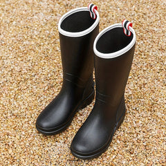 Women's Rain Boots Medium High Tube Waterproof Anti-Slip Rubber Shoes
