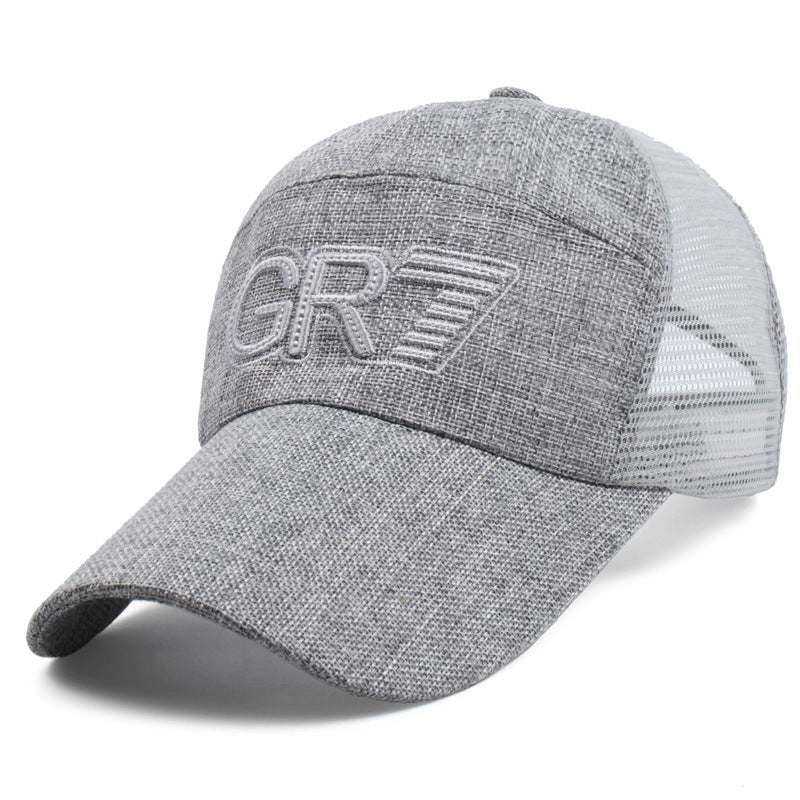 Embroidered Baseball Net Hat Sunscreen Hat