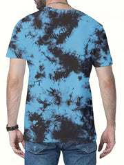 Men's Tie Dye T shirt Casual Comfy Tees For Summer