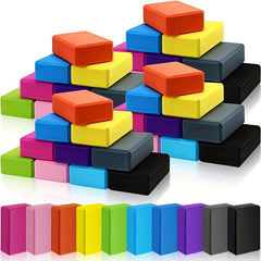 Yoga Block & Belt Combo for Beginners - Lightweight Foam Block with Non-slip